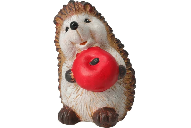 Dekorační soška (2 druhy) Ježek s jablkem