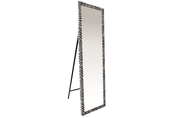Stojací zrcadlo Armin, zebra