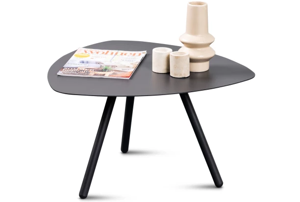 Stolek Mira, průměr 60 cm, antracitový