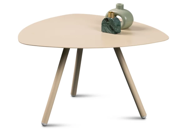 Stolek Mira, průměr 60 cm, béžový