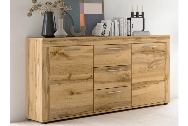 Komoda se zásuvkami Jana, 125 cm, dub wotan