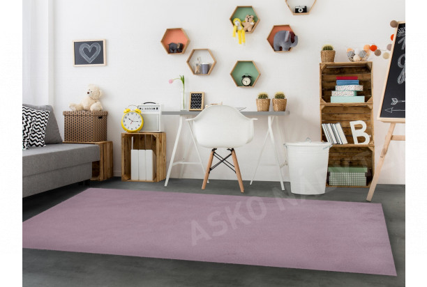 Kožešinový koberec Rabbit 60x120 cm, růžový