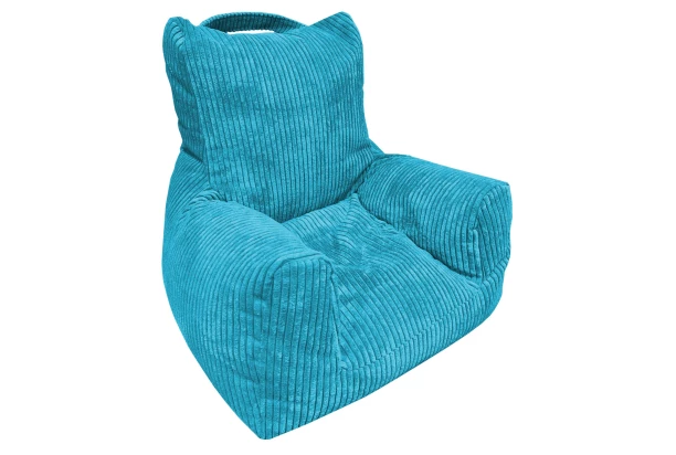 Dětské křeslo Tobi Plus, tyrkysová strukturovaná látka