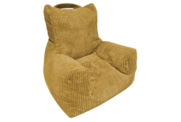 Dětské křeslo Tobi Plus, žlutá strukturovaná látka