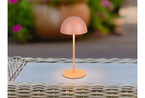 Nabíjecí LED stolní lampička Ortiz, oranžová