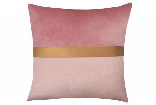 Dekorační polštář Turin 45x45 cm, růžový