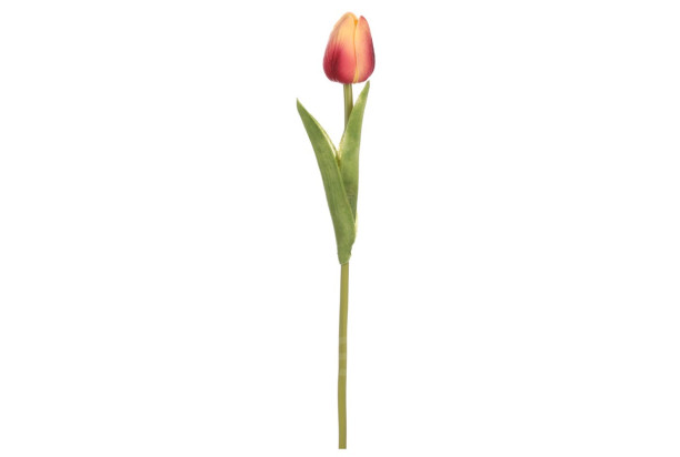 Umělá květina Tulipán 34 cm, růžovo-žlutá