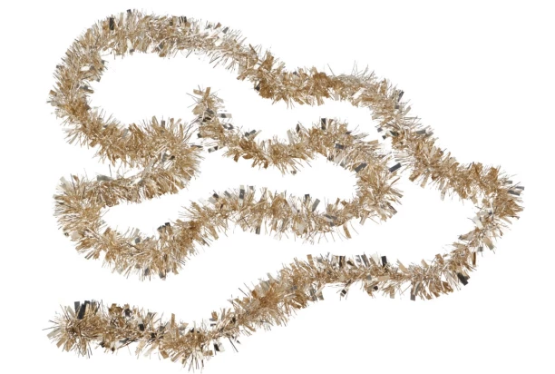 Vánoční řetěz 3 m, zlatý