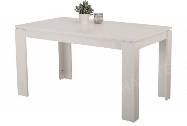 Jídelní stůl Amanda 140x80 cm, bílý
