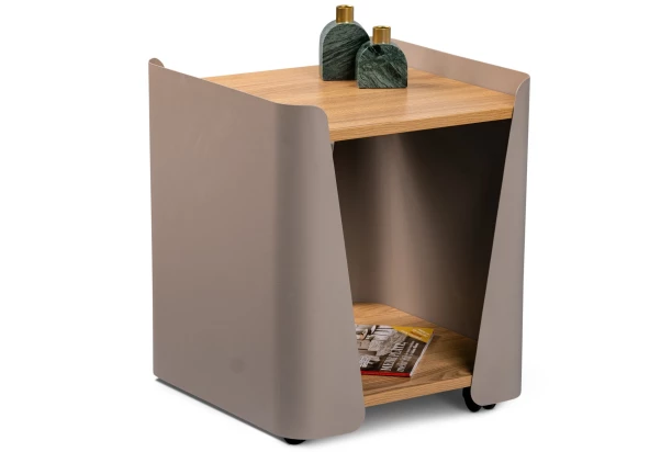 Odkládací stolek Sandro 3, dub/taupe
