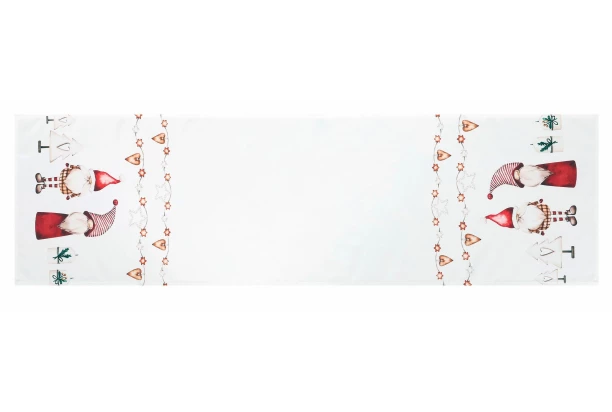 Běhoun na stůl Vánoční skřítci, 150x40 cm