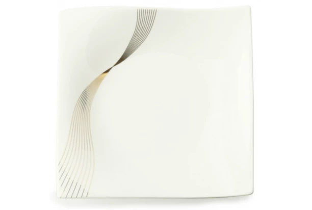 Servírovací podnos/talíř Frequency 30x30 cm, bílý