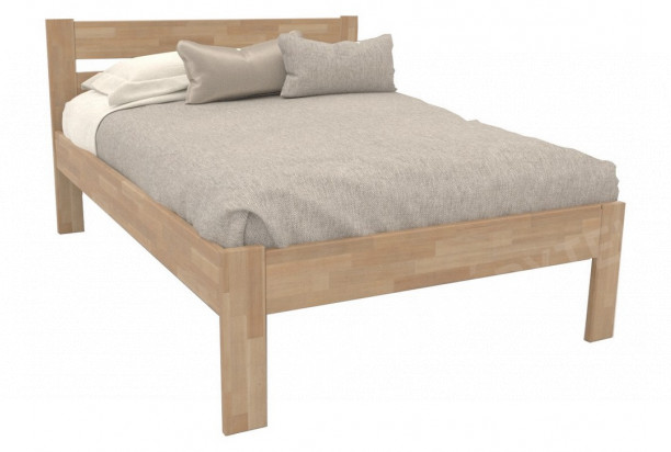 Zkrácená postel Mystic 90x190 cm, přírodní buk