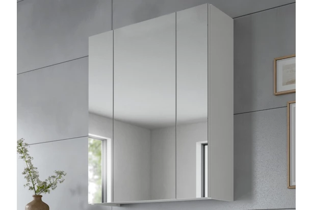 Koupelnová zrcadlová skříňka Ice, bílá