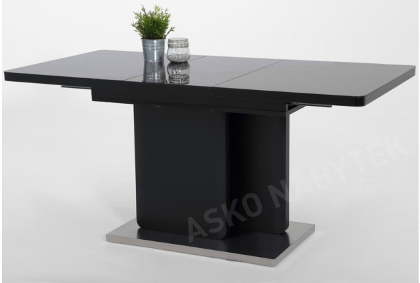 Jídelní stůl Madison 1, 120x80 cm, černý/sklo