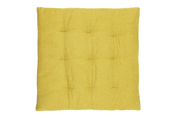 Podsedák na židle Bravo 40x40 cm, žlutá kari