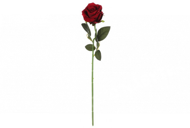 Umělá květina Růže 52 cm, červená