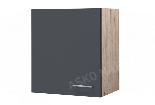 Horní kuchyňská skříňka Tiago H50, dub san remo/šedá, šířka 50 cm