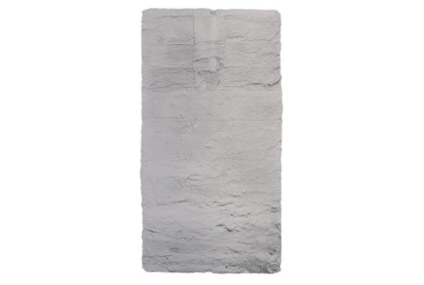 Koberec Laza 200x290 cm, umělá kožešina, stříbrný