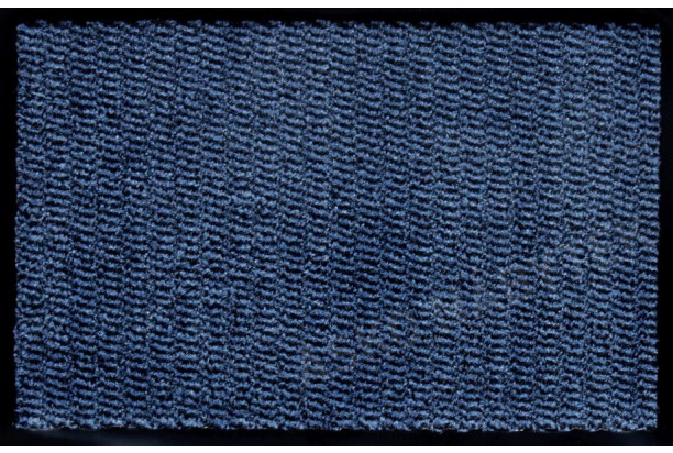 Rohožka Devin 60x80 cm, modrá s černými okraji