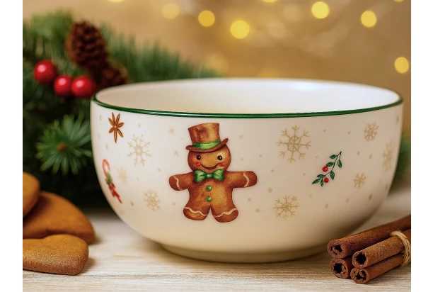 Vánoční miska Pan Perníček, 500 ml