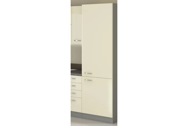 Vysoká kuchyňská skříň Karmen 40DK, 40 cm, šedá/krémová