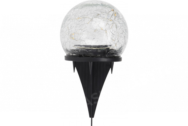 Solární lampa skleněná koule, 8 cm