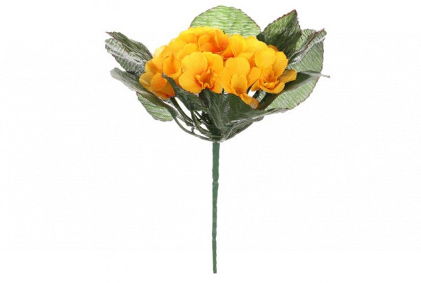 Umělá květina Petrklíč 23 cm, žlutá