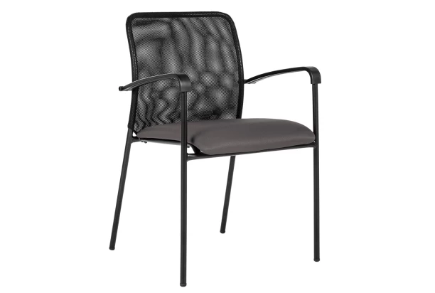 Konferenční židle Spider, šedá látka