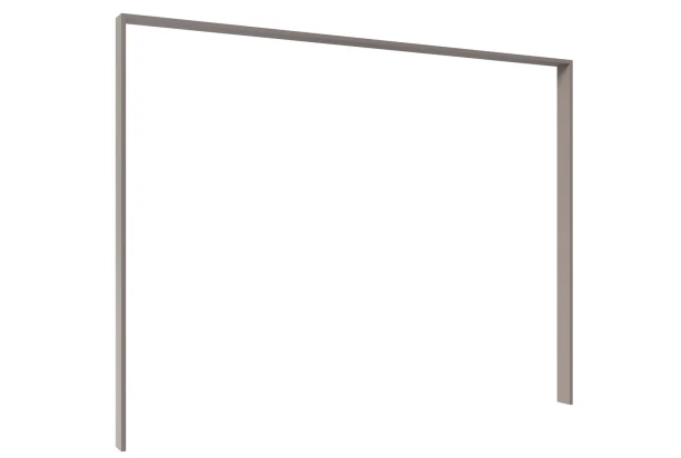 Paspartový rám k šatní skříni Düsseldorf, 228 cm, šedá sahara