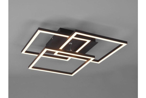 Stropní/nástěnné LED osvětlení Mobile, černá matná, hranaté