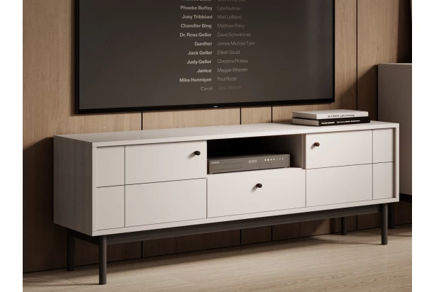 TV skříňka Japandi, 154 cm, béžová kašmír