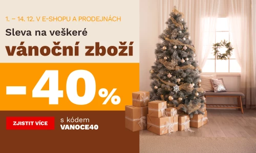 40 % na veškeré vánoční zboží 1.-14.12.2025