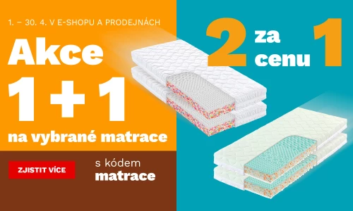 Matrace 1+1 zdarma 1-30-4-2026