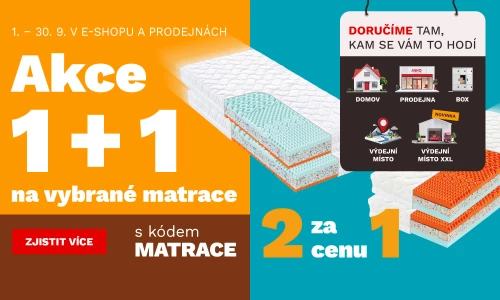 Matrace 1+1 zdarma 1-30-9-2026