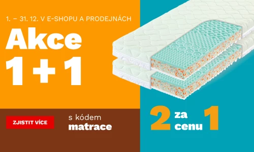 Matrace 1+1 zdarma 1-31-12-2025