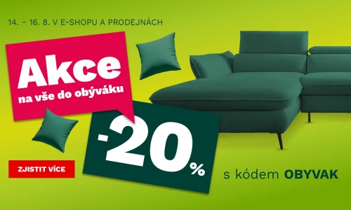 20 % na vše do obýváku 14-16-8-2026
