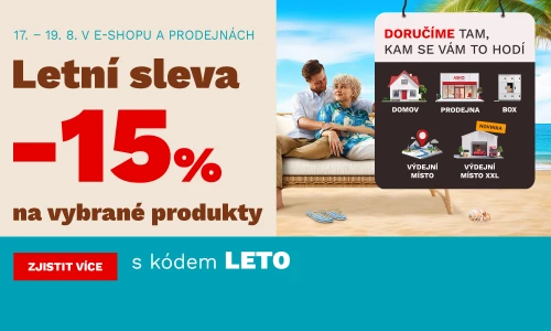 LETNÍ SLEVA 15 % na vybrané produkty 17-19-8-2026