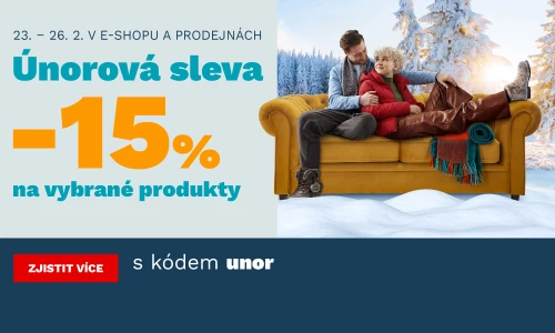 Únorová sleva 15% na vybrané produkty 23-26-2-2026