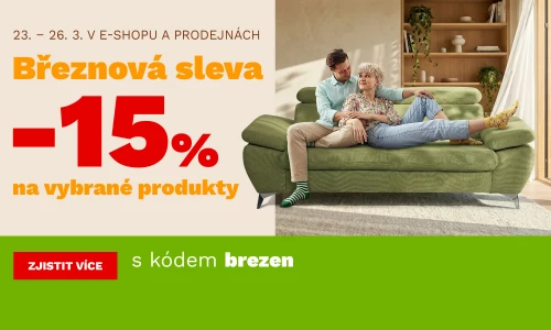 Březnová sleva 15% na vybrané produkty 23-26-2-2026