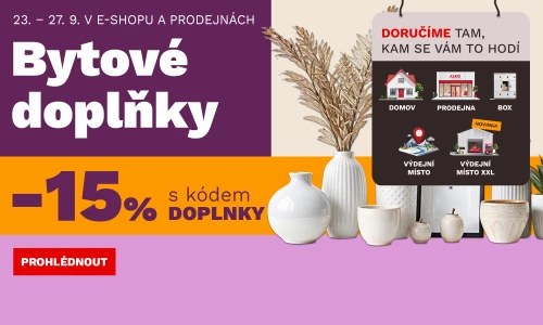 15 % na bytové doplňky 23-27-9-2026