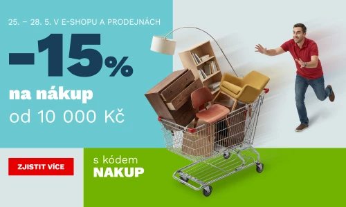15 % na nákup od 10 000,- 25-28-5-2026
