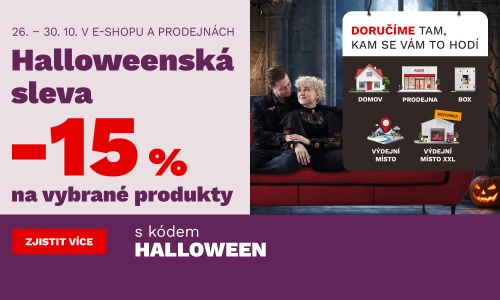 Halloweenská sleva 15 % na vybrané produkty 26-30-10-2026