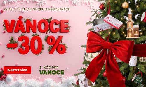 30 % na vánoční zboží 29.10. - 18.11.2026