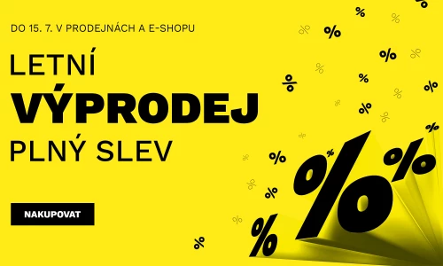 Letní VÝPRODEJ plný slev 1.6. - 15.7.2026