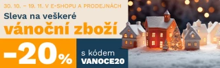 SLEVA 20 % NA VEŠKERÉ VÁNOČNÍ ZBOŽÍ