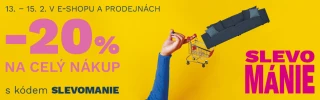 SLEVOMÁNIE už odstartovala! Sleva 20 % na celý nákup