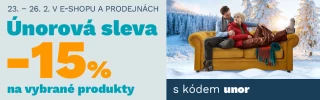 Únorová sleva -15 % na vybrané produkty