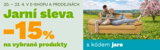 Jarní sleva -15 % na vybrané produkty