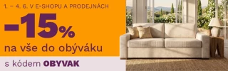-15 % NA VŠE DO OBÝVÁKU